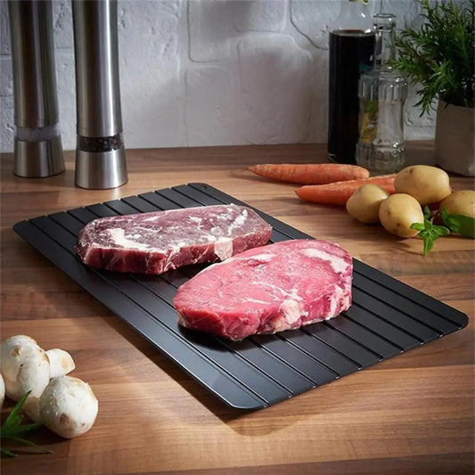 Defrosting Tray for Frozen Meat Dishwasher Safe Large Size Defroster Plate Thawing Tray