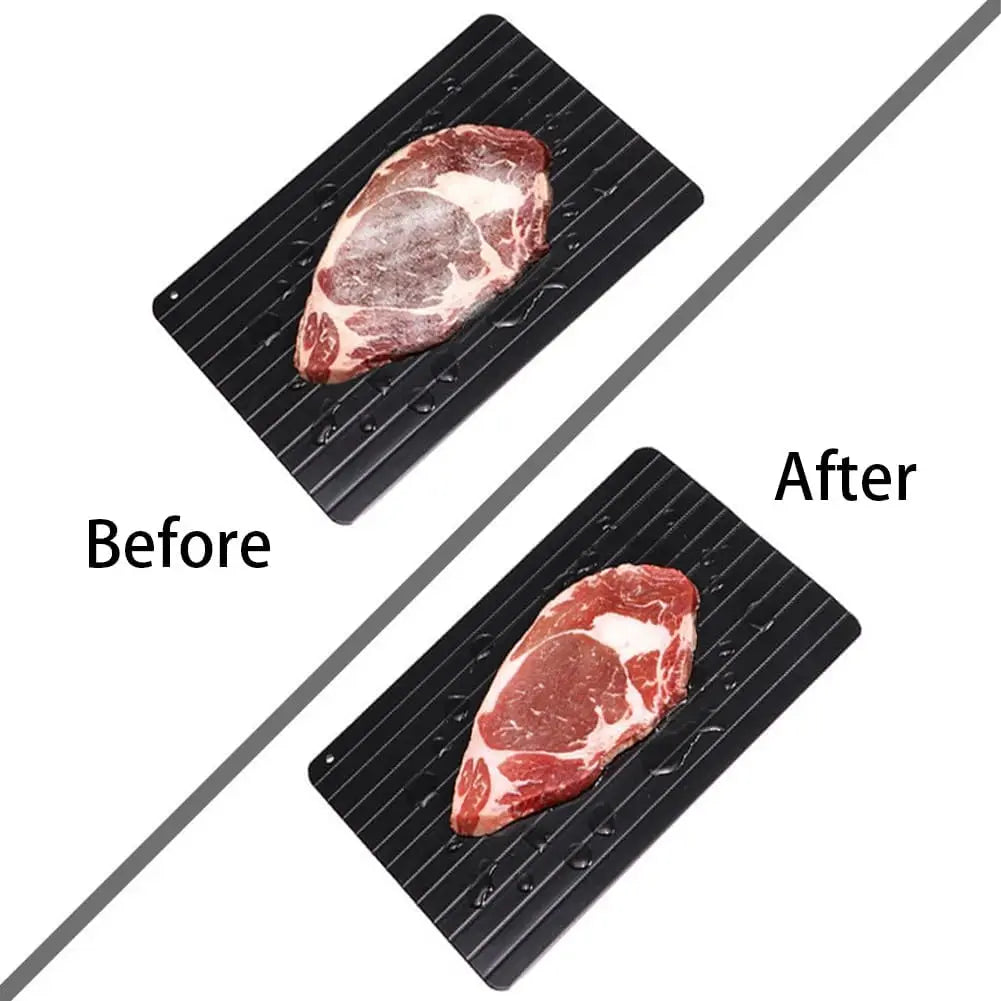 Defrosting Tray for Frozen Meat Dishwasher Safe Large Size Defroster Plate Thawing Tray