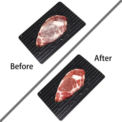 Defrosting Tray for Frozen Meat Dishwasher Safe Large Size Defroster Plate Thawing Tray