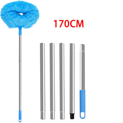 Ceiling Fan Cleaner Duster with 2 Detachable Dusting Head Ceiling Fan Blade Cleaner with Extension Pole Adjusts