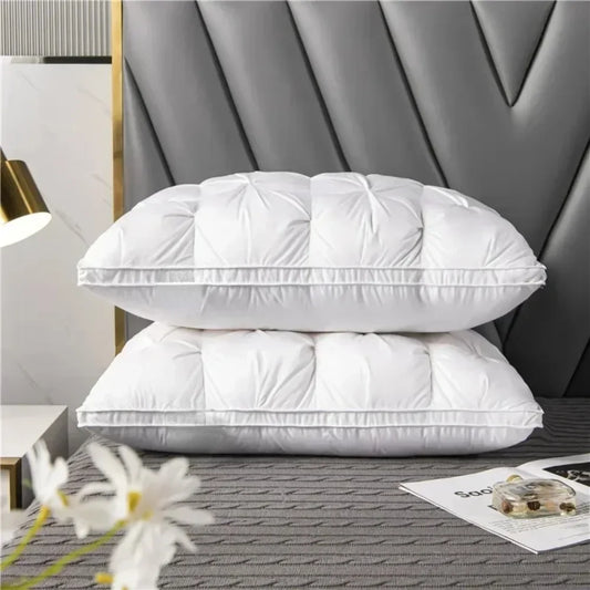 Comfortable Pillows for Sleeping 5-Star Hotel Pillow Three-Dimensional Soft Bilateral Washed Solid Color Pillow Sleeping Pillows