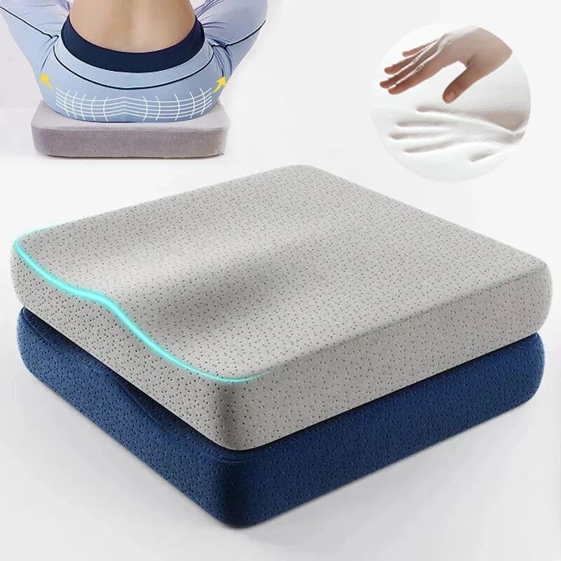 Ergonomic Memory Foam Office Cushion anti Hemorrhoid Cushion Chair Cushion Tailbone Pillow Car Office Seat Cushion